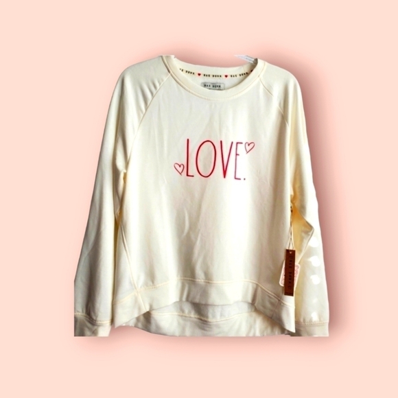 Rae Dunn Tops - RAE DUNN Womens LOVE L/S Top Sz Med NWT